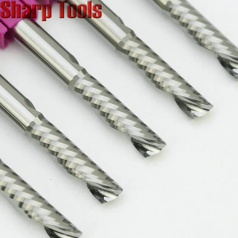 1 flute end mill cnc router bits cutting milling tool