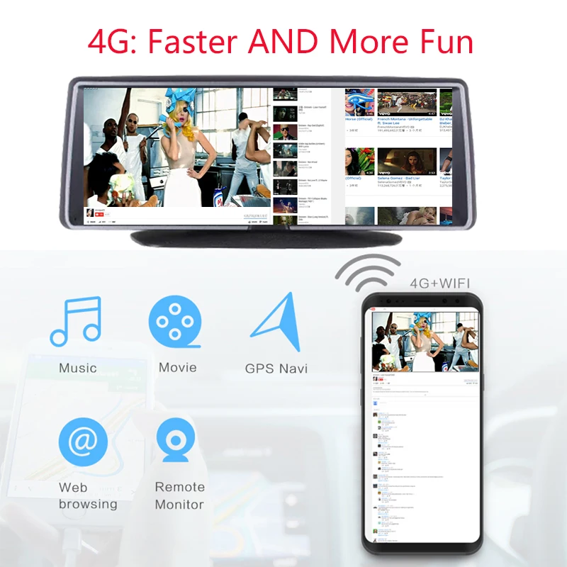 Jiluxing D07S 4G Android 5 1 двойной объектив wifi камера заднего вида gps навигатор ADAS Full HD 1080 P