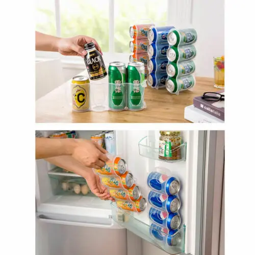 Kitchen Storage New Beers Soda Cans Holder Storage Kitchen Organization Fridge Rack Plastic Space Kitchen Storage New Beers Soda Cans Holder Storage Kitchen Organization Fridge Rack Plastic Space