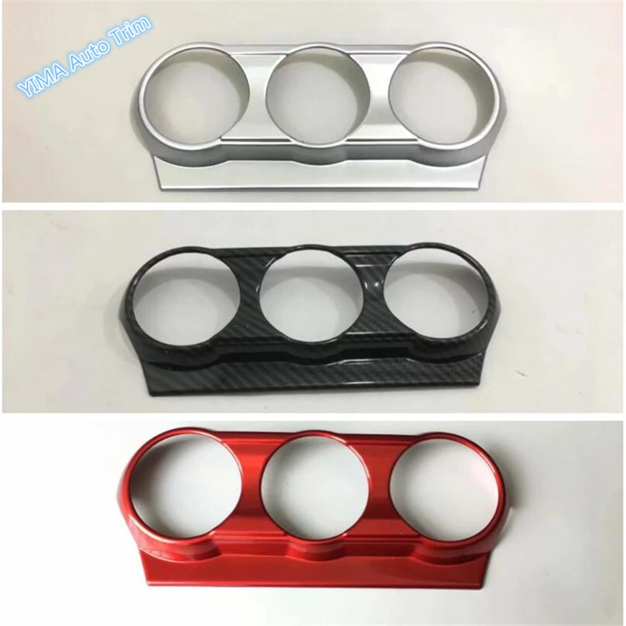 

Lapetus Car Styling Central Air Conditioning AC Knob Cover Trim Matte / Red / Carbon Fiber ABS Fit For Mazda 2 Demio 2015 - 2019