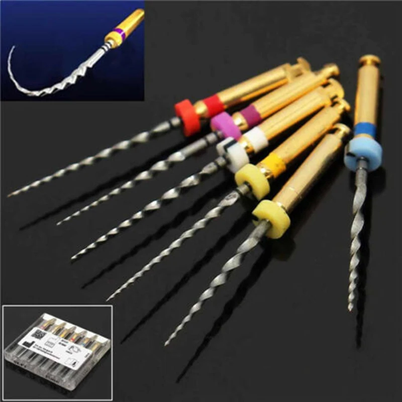

6pcs Dental Universal ProTaper Endodontic Rotary Files Assorted SX-F3 21mm