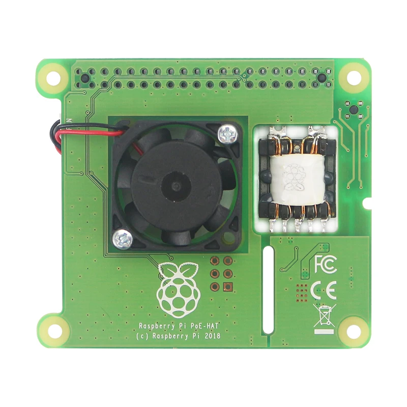 Плата расширения PoE HAT Raspberry Pi 3 Model B Plus Power Over Ethernet 802.3af сетевой источник питания для