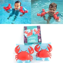 Милый детский Краб Фламинго дизайн Swwimming кольцо игрушки рукава для плавания воды бассейн игрушки для дома купания ванной Забавный