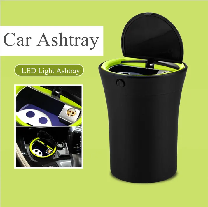 Portable Car Cigarette Ashtray Holder with Cigar Lighter Travel