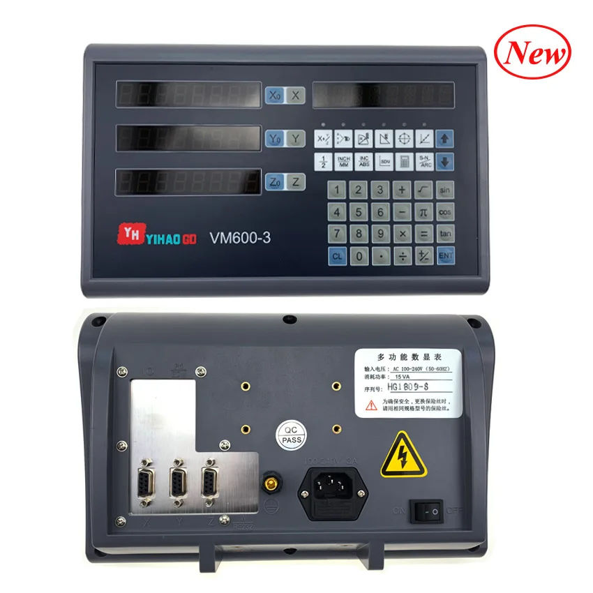 

Complete digital readout display system tool 3 axis digital readout display VM600-3 machines for all lathe/milling free shipping