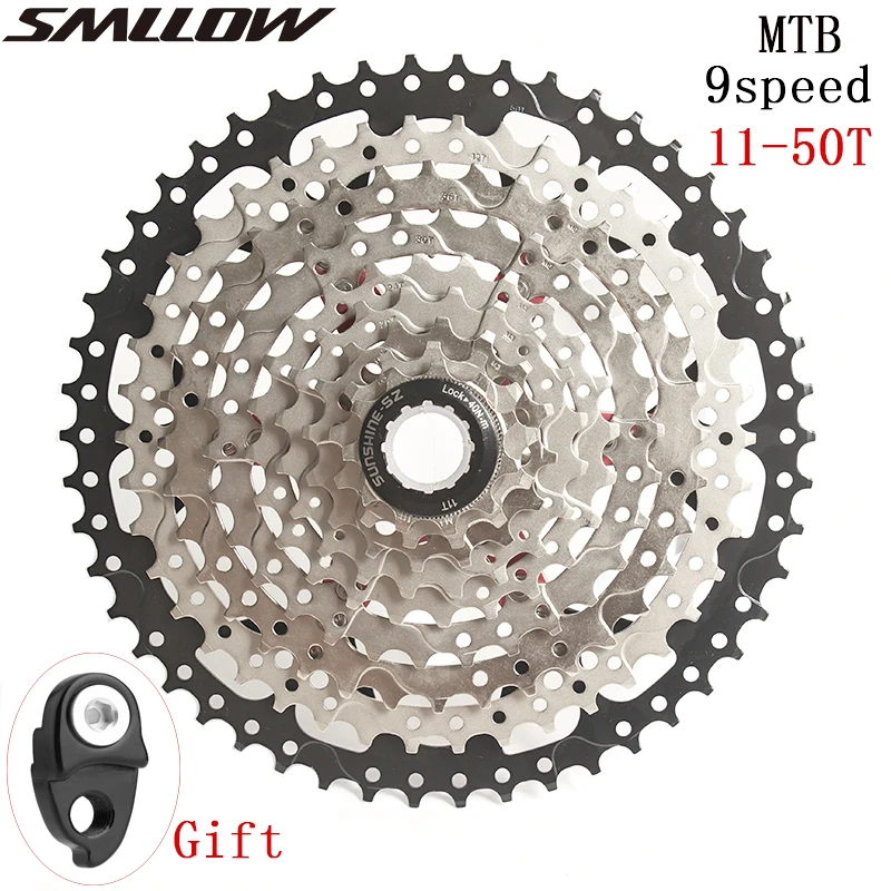 SUNSHINE SZ 9 скорость кассета 11 50T горный велосипед широкий коэффициент MTB S свободный