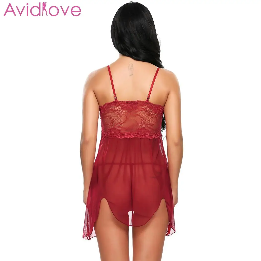 Avidlove Babydoll сексуальное женское нижнее белье горячее эротическое кружевное