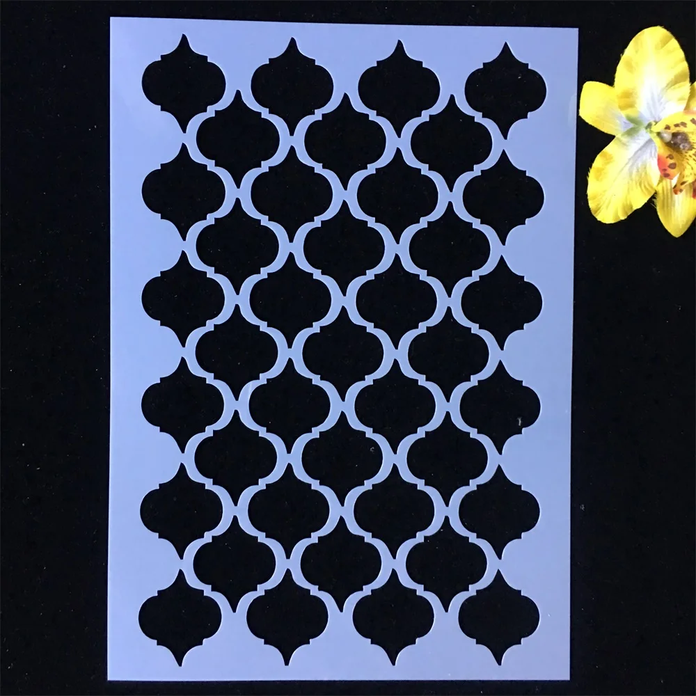 

1Pcs A4 29*21cm Wave Geometry Texture DIY Layering Stencils Painting Scrapbook Coloring Embossing Album Decorative Template