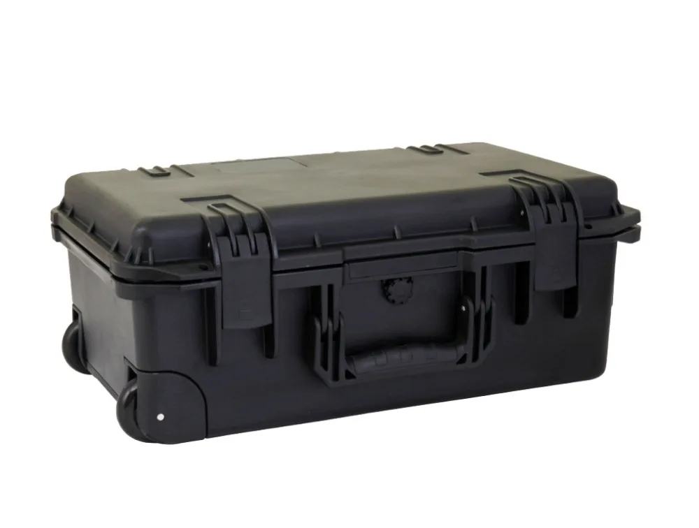 

Internal 521x291x192mm waterproof wheeled safty case with full cube foam inside
