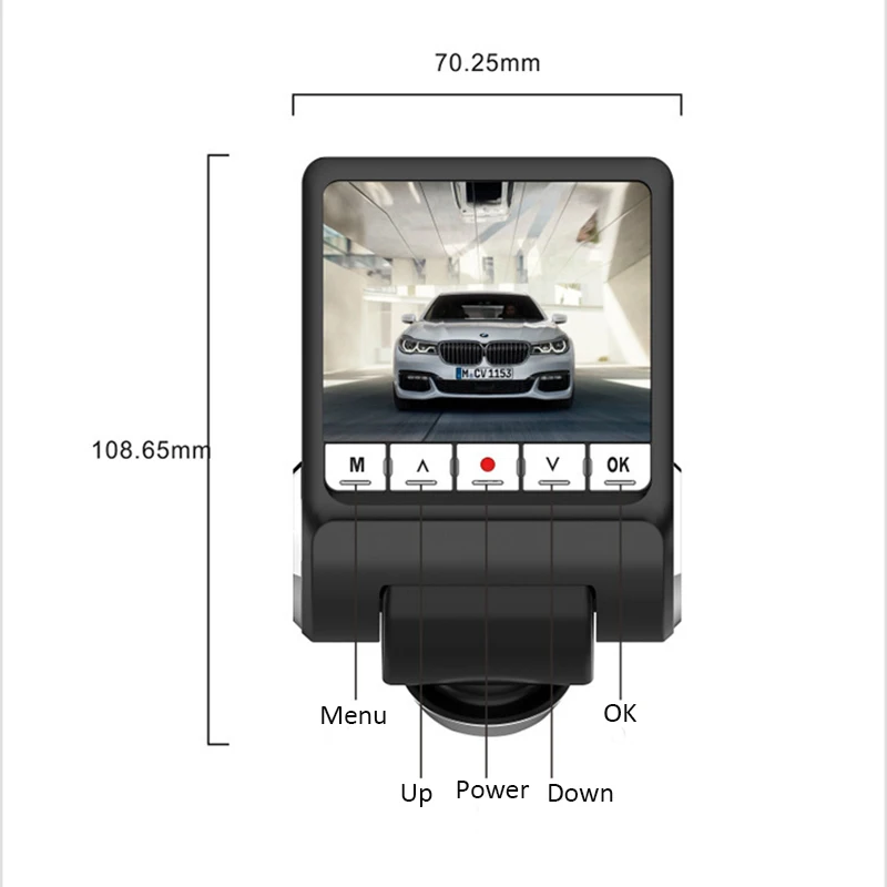 Автомобильный видеорегистратор Full HD 1080P Wi Fi двойной объектив заднего вида