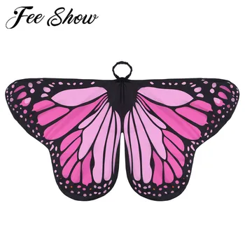

Kids Girls Belly Dance Angel Butterfly Wings Cape Halloween Fancy Party Dress Up Cosplay Costumes Accessories Role Playing Props