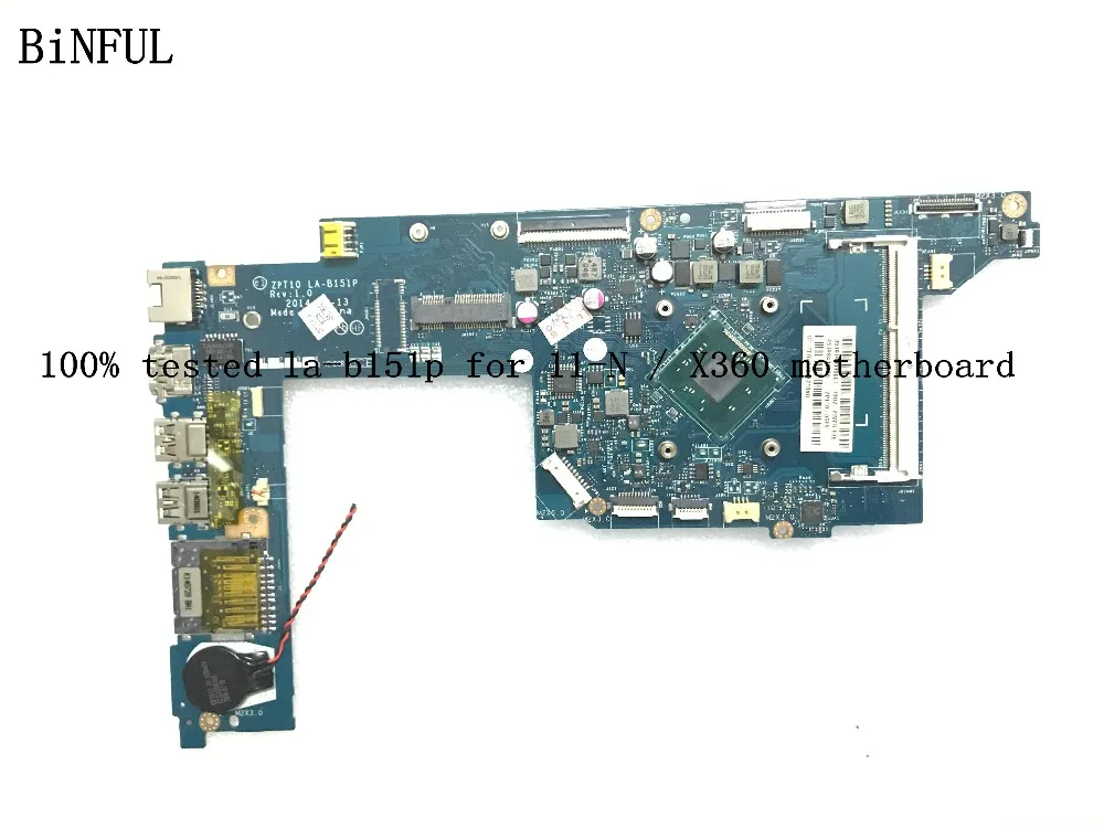  BiNFUL STOCK 100% TESTED ZPT10 LA-B151P FIT FOR HP 11-N X360 LAPTOP MOTHERBOARD onboard processor(Q