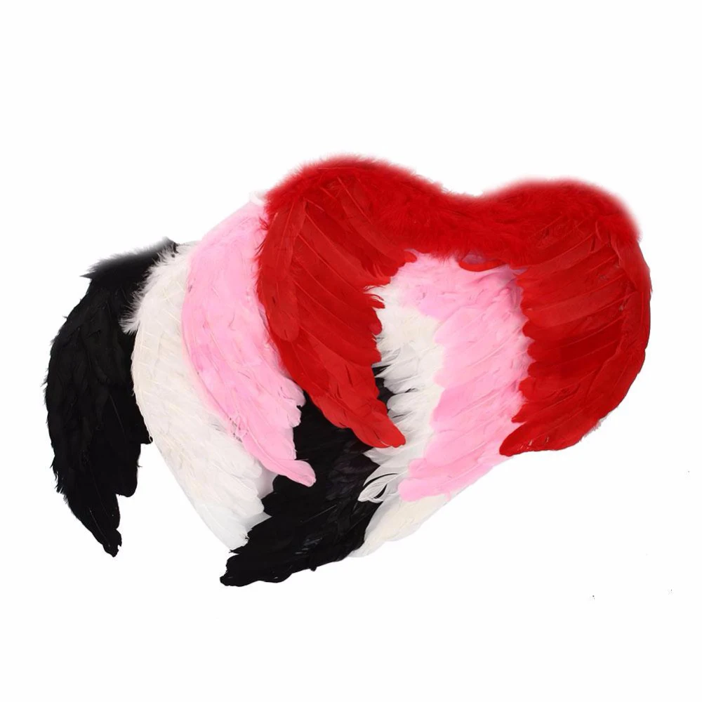 

New Adult Kids Feather Wings Elf Angel Fairy Wings Dress Costume Outfit Party Halloween Prop Supplies