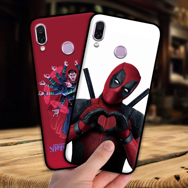Mosirui чехол для Huawei Honor Play Marvel hero Дэдпул Человек-паук Черная пантера Халк