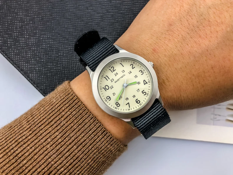 2019 Nazeyt бренд Средний stuedent спортивные часы светящиеся руки для мальчиков и девочек дети нейлоновый ремешок подарок часы унисекс Простой