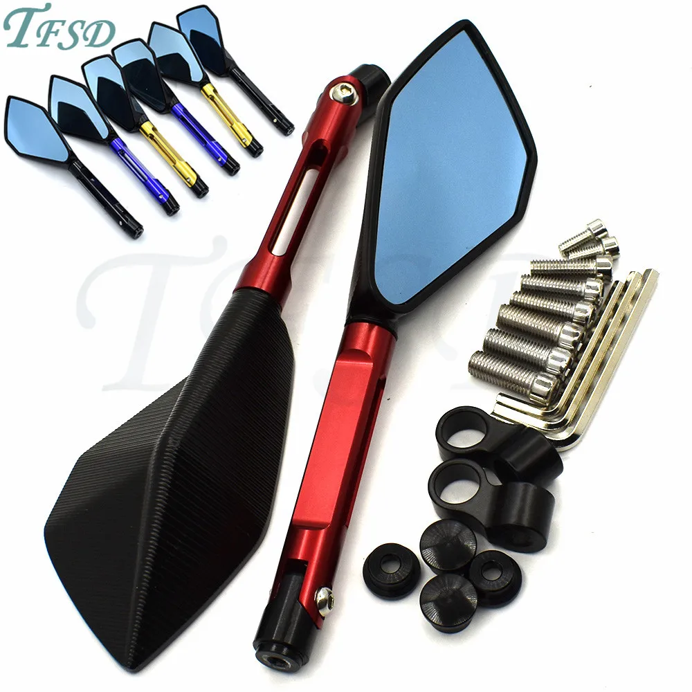 

Universal 8mm 10mm Aluminum CNC Motorcycle Rearview Mirror motorbike rear-vision motor bicycle mirror for Ducati HYPERMOTARD