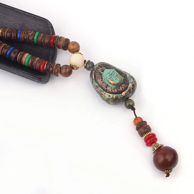 Мода уклониться мира enamell этнические подвески Будды ожерелье Винтажные Ювелирные изделия в непальском стиле, ручная работа sanwood bodhi бусы винтажное ожерелье