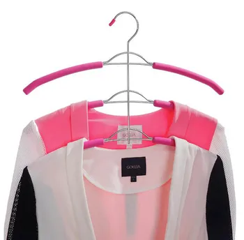 

Jetdio Organize Closet, Non Slip 3 Layers Strong Metal Hanger for Clothes Coats (2 pieces/Lot)