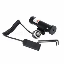 Mini Red Laser Sight Aluminum Alloy Airsoft Scope Dual Switch 20mm Rail Mount for Hunting Pistol