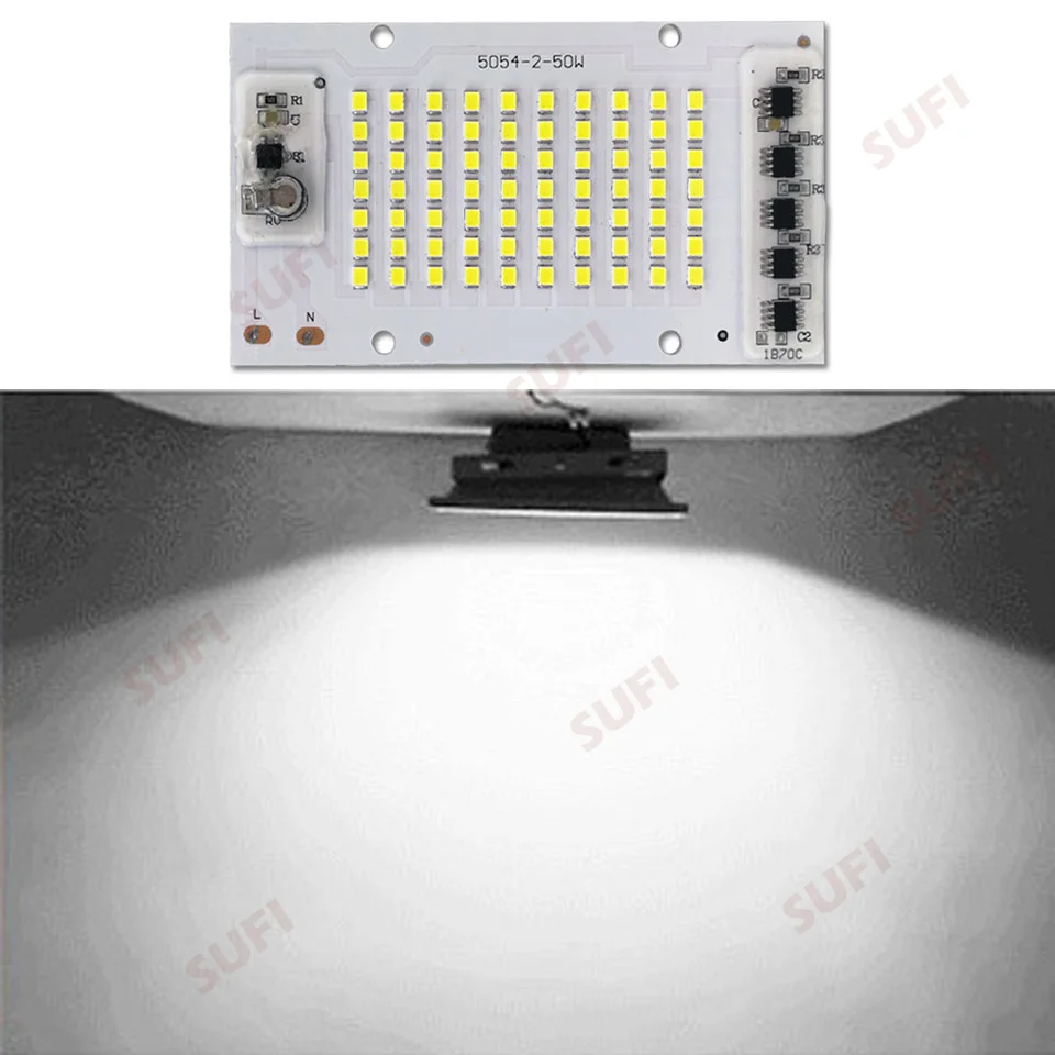 Светодиодный светильник с чипами AC220V умный IC SMD 2835 светодиодный 10 Вт 20 30 50 100 150 200