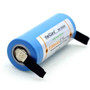 

1-10PCS VariCore 26650 lithium battery, 3.7V 5100mAh, 26650 rechargeable battery, 26650-50A suitable +DIY Nickel sheets