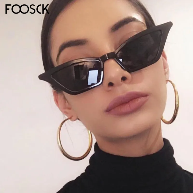 

FOOSCK 2018 Sexy Ladies Square Sunglasses Women Brand Designer hot sell Sun Glasses Vintage Eyewear UV400