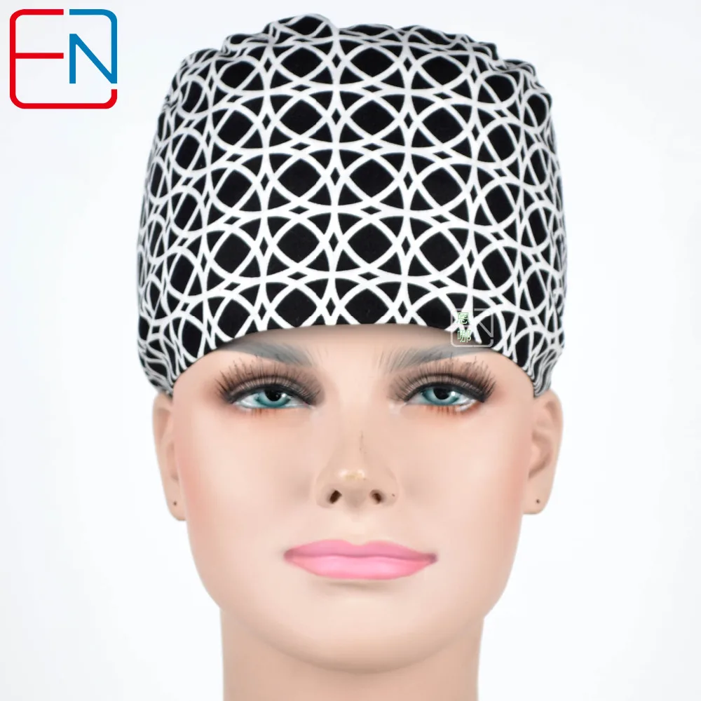 Hennar Medical Scrub Caps Doctor Nurses Surgical Scrub Caps Fabric