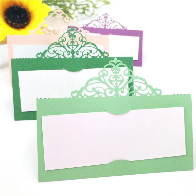 99CM 100PCS Laser Cut Place Name Cards Wedding Birthday Event Party Decorations Place Escort Card 6ZSH873-100 (4)