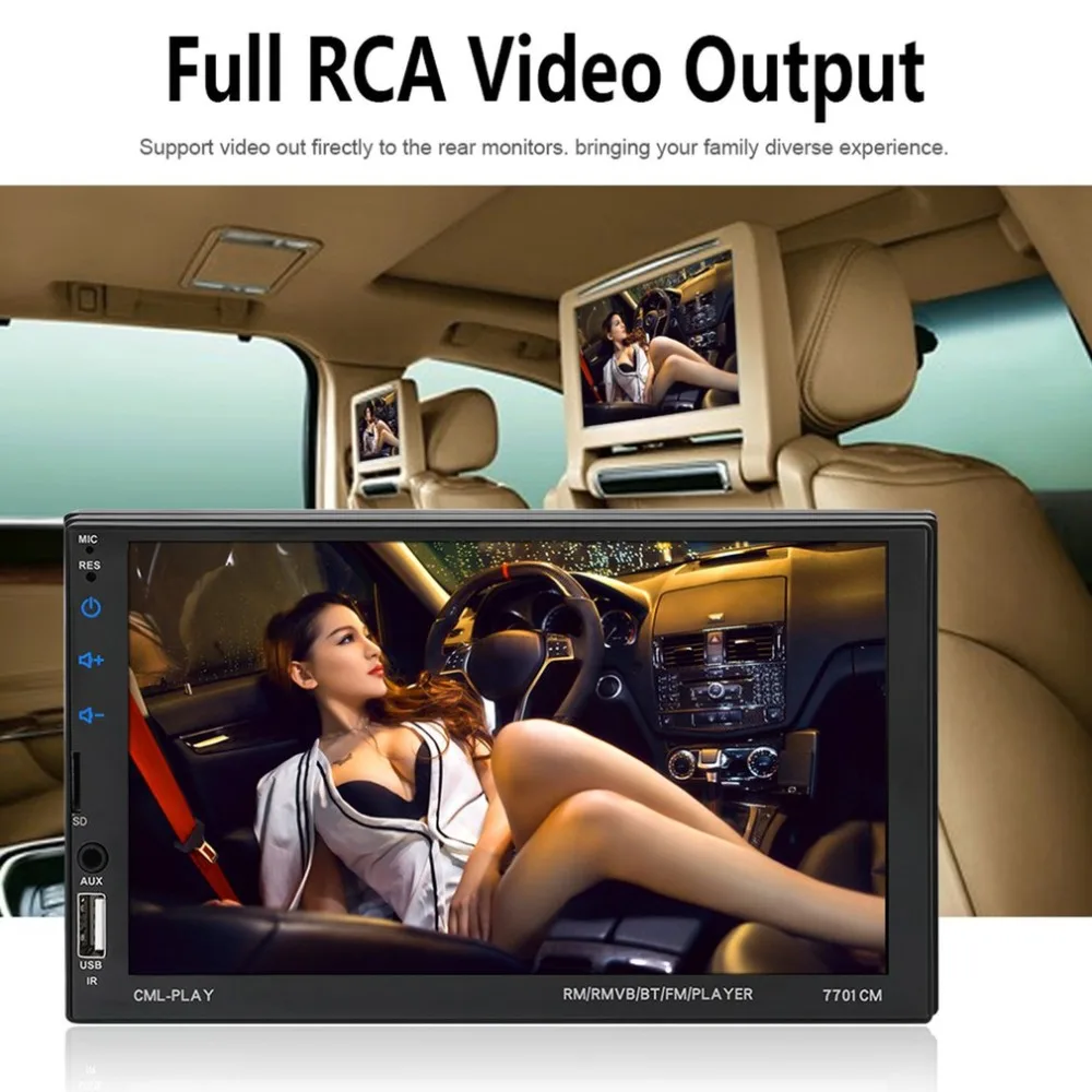 

Universele 2 din Auto Multimedia Speler Autoradio 2din Stereo 7 "Touch Screen Video MP5 Speler Auto Radio Backup Camera