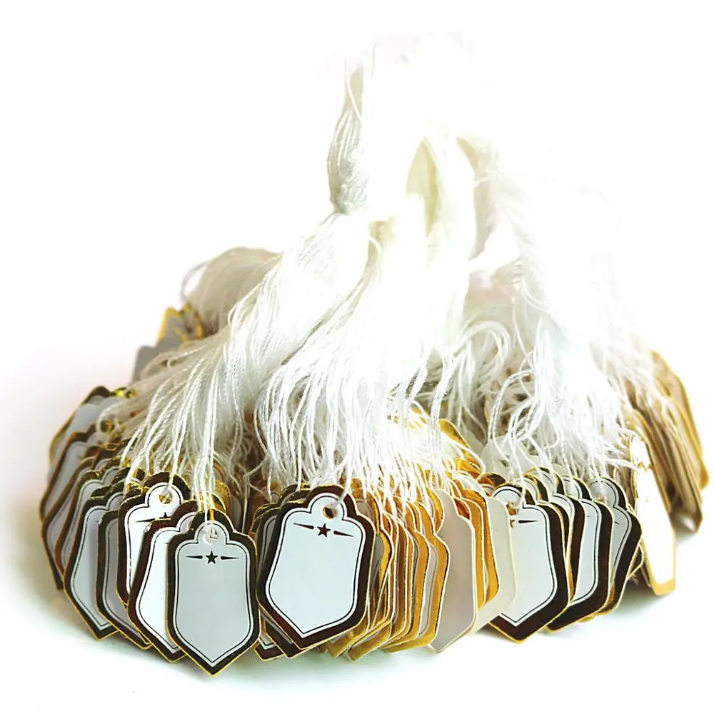 

1000PCS Label Tie String Price Display Tag Tags 25x18mm CHIC