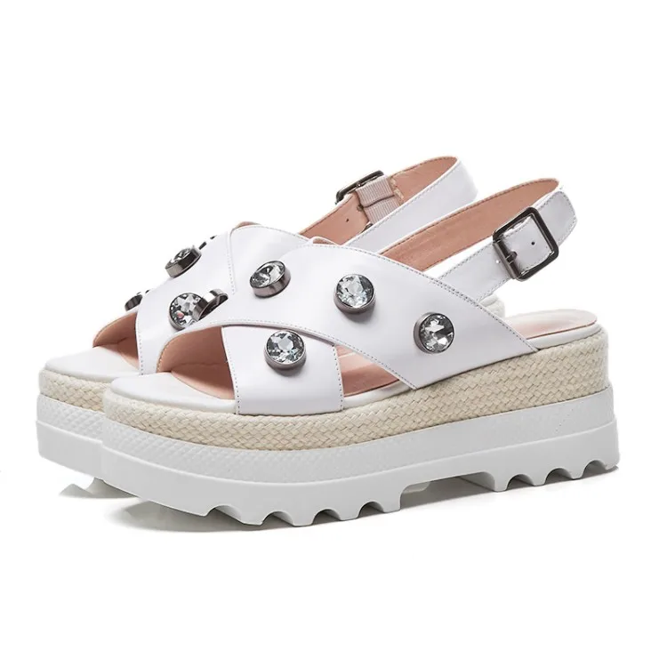 frauen plattform flache strass strand sandalen neue offene rosawei 2018 spitze mode wohnungen {zorssar} sommer casual schuhe xdBerCo