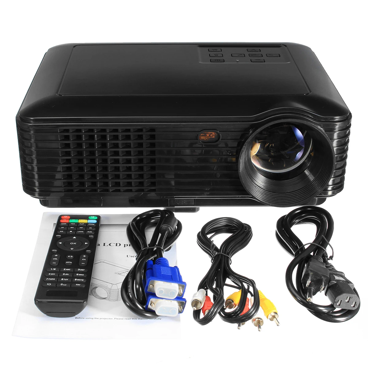 SV-226 1080P Mini Portable Projector Office Teaching Projector 800 X 600 Pixels Home Theater with AV VGA cable SV-226 1080P Mini Portable Projector Office Teaching Projector 800 X 600 Pixels Home Theater with AV VGA cable