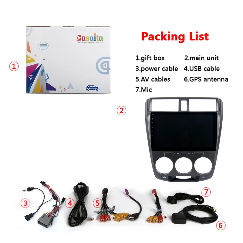 Sale 10.2"  Car multimedia player Radio head unit for Honda City 2008-2012 Android 8.0 Head Unit 4G+32G Octa Core PX5 Car Radio 5