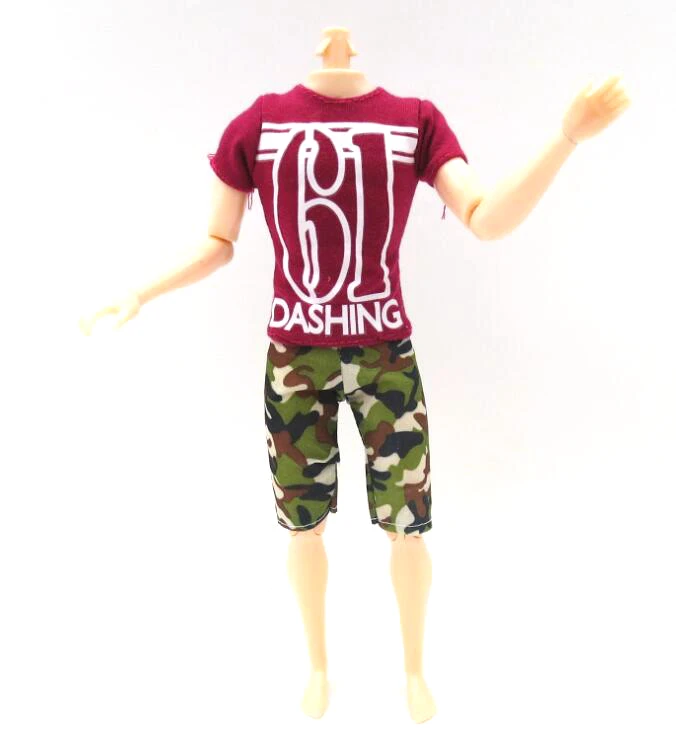 

NK Fashion Prince Ken Casual Wear Doll Handmade Jacket Pants Outfits Trousers Clothes For Ken Dolls Accessories Baby Toys 047B