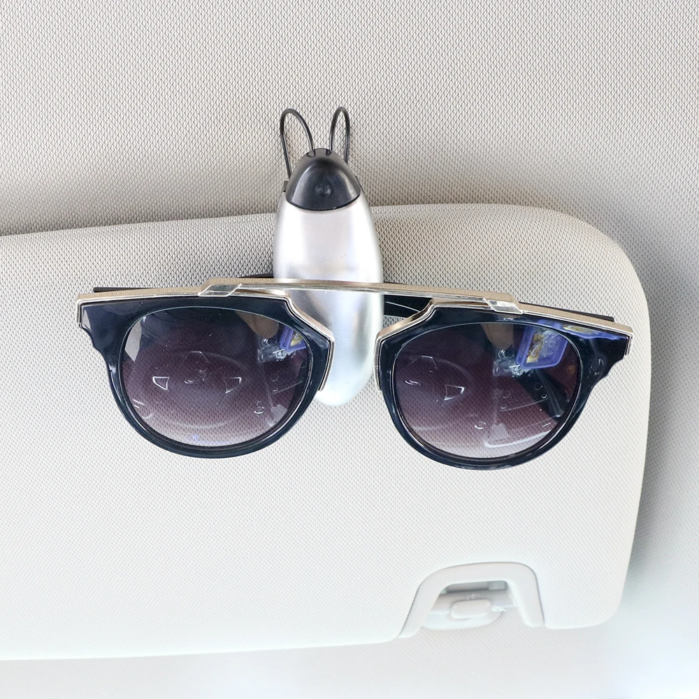 

Car Glasses Cases Portable Car Glasses Holder Auto Accessories Fastener Clip Auto Sun Visor Sunglasses Holder Ticket Card Clamp