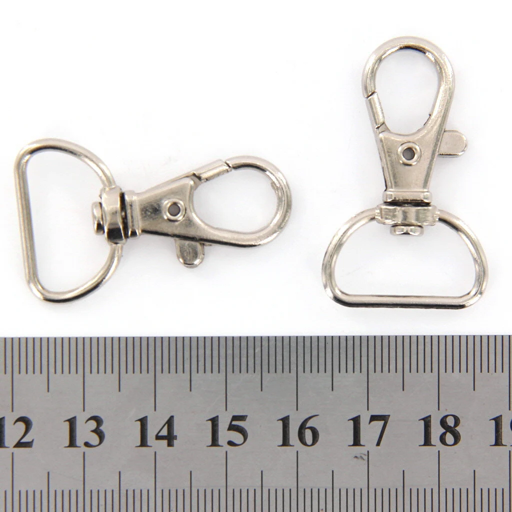 Pack of 30PCS 38mm Swivel Trigger Clips Snap Hooks Lobster Clasps Keychains Bags Hanging Craft Decor DIY 