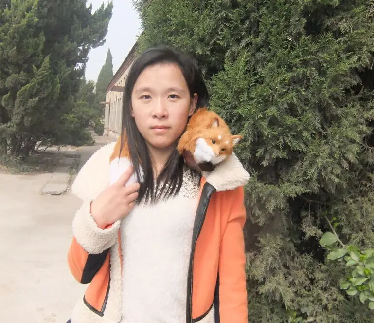 

new long Simulation yellow fox toy polyethylene&furs soft fox model gift about 63cm y0306