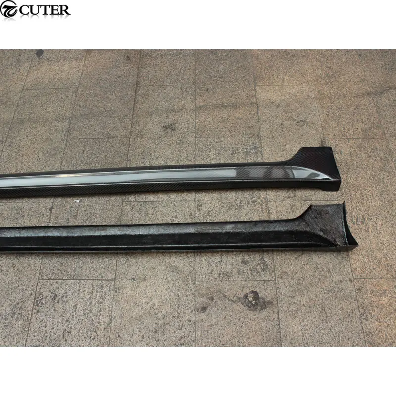 Гольф 7 GTI MK7 карбоновое волокно боковые юбки фартук для VW Golf VII 2014UP|apron|apron skirt |