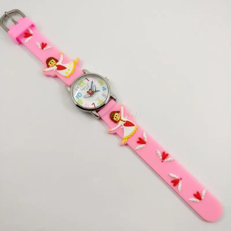 Willis 3D девушка резиновый ремешок кварцевые часы люксовый бренд водонепроницаемые модные детские пластиковые часы детские наручные часы