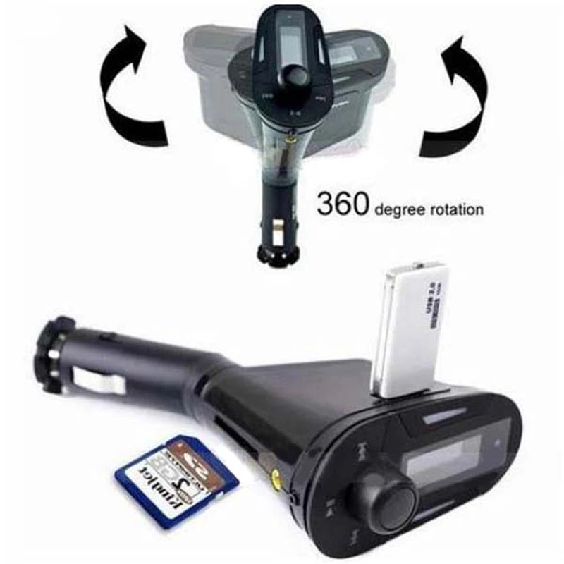 Автомобильный MP3 плеер беспроводная гарнитура FM трансмиттер адаптер радио USB SD MMC
