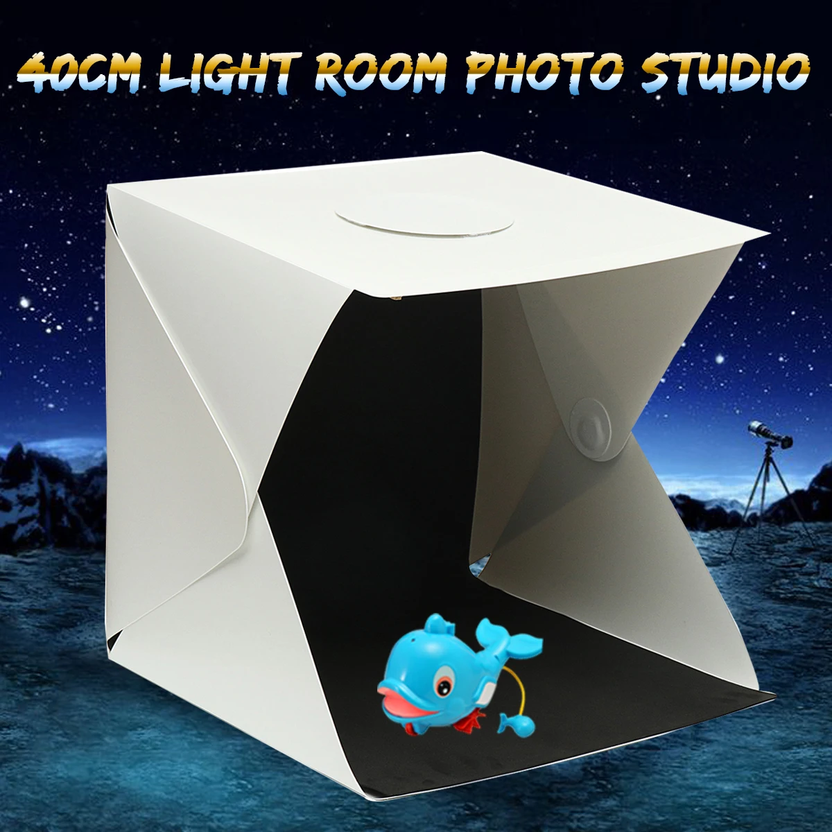 

Smuxi Mini LED Photography Tent Portable Shooting Tent With LED Light Strip Outdoor For Taking Photos 40x40x40