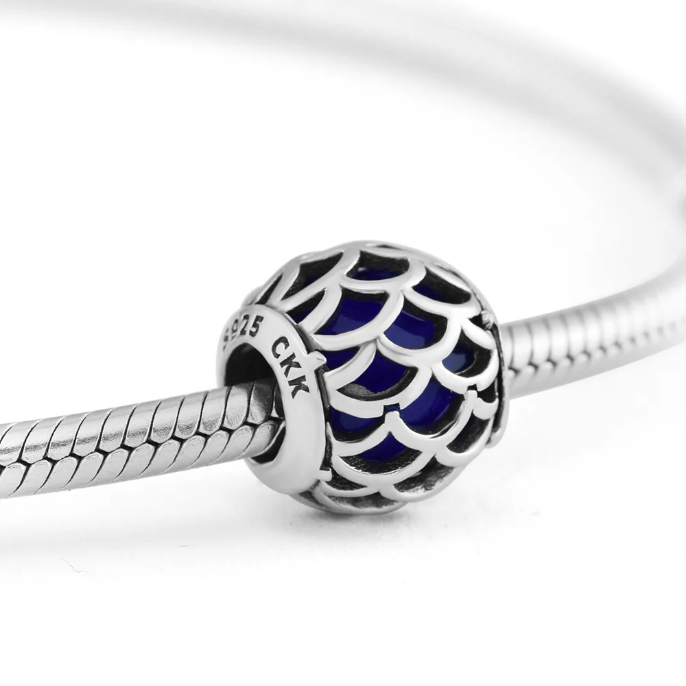 

Nature's Radiance Charm 100% 925 Sterling Silver Royal Blue Crystal Beads for Jewelry Making Fit Charms Bracelets Gift PCK030
