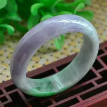 Нефритовый браслет женский натуральный фиолетовый ян зеленый нефритовый браслет 59 мм 00147