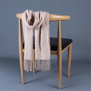 

Brand Autumn And Winter New Ladies Solid Color Imitation Cashmere Scarf Air Conditioning Shawl Female Solid Color Scarf