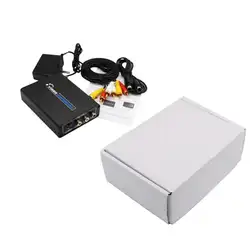 Hiperdeal Цифровые Кабели аудио-видео кабель HDMI к 3RCA AV CVBS Composite и s-video R/L аудио конвертер адаптер Upscaler dec22