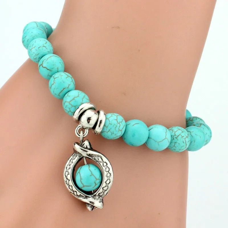 Turquoise Charm Bracelet5