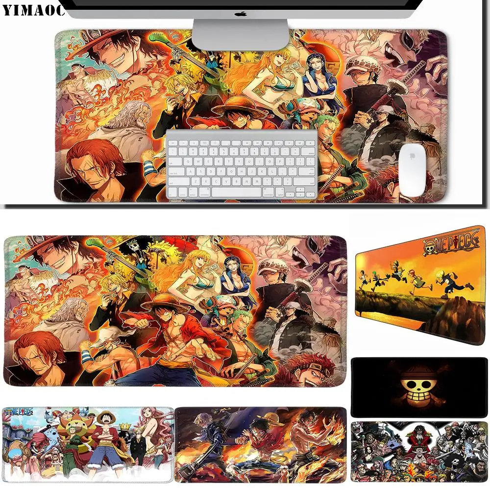 

YIMAOC 40*90 cm Large Mouse Pad Gamer Mousepad Rubber Gaming Desk Mat with Locking Edge One Piece