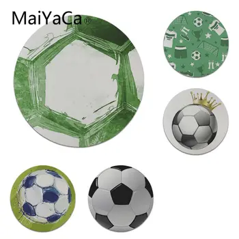 

MaiYaCa High Quality Green Football Round Mouse pad PC Computer mat Size for 200x200x2mm and 220x220x2mm Cool Mouse Pads