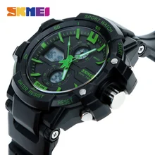 SKMEI Sport Montre Hommes Numérique LED En Plein Air Étanche Double Affichage Montres Armée Militaire Top Marque De Luxe Montres 0990