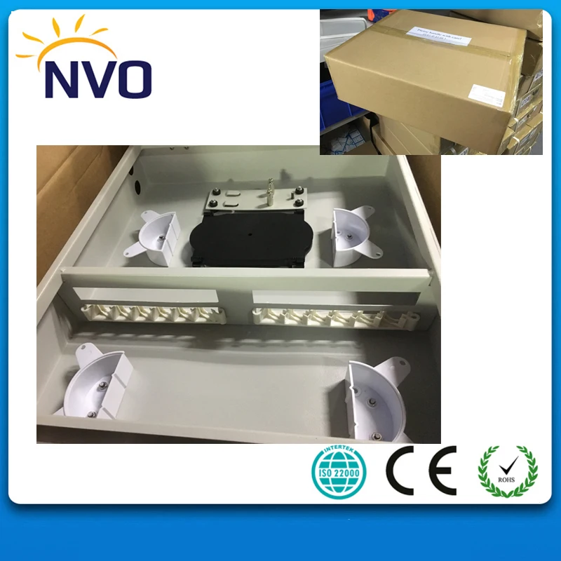 

12core ST,FC Type cold-roll steel Material Outdoor Wall-mount Fiber Optic Distribution Frame,FTTH Fiber Terminal Box